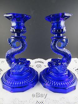 blue candlesticks