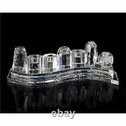 $1,066 John Richard Landscape of Glass Designer Chrystal Candleholder 21