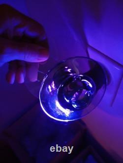 1 Pair Heisey MARS GREEN GLASS Single CANDLE STICK HOLDERS #113 VERY RARE EXC 1 Pair Heisey MARS GREEN GLASS Single CANDLE STICK HOLDERS #113 VERY RARE EXC