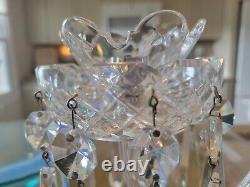 1 WATERFORD and Czech, CRYSTAL CANDELABRA CENTERPIECE, 23 tall×17