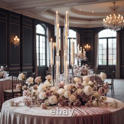 10-Arm Wedding Table Centerpiece 37 Inch Clear Candelabra