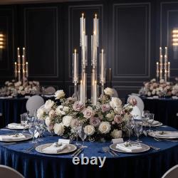 10-Arm Wedding Table Centerpiece 37 Inch Clear Candelabra