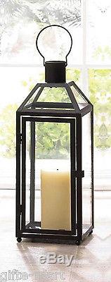 10 Black 16 Tall Malta Candle holder Lantern light wedding table centerpiece L