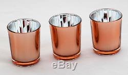 10 Copper Candle Wedding Event Anniversary Tealight votive holder table decor
