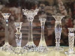 10 Crystal Candle Holders Mixed Lot Christmas Wedding Centerpiece Candlesticks