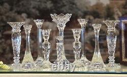 10 Crystal Candle Holders Mixed Lot Christmas Wedding Centerpiece Candlesticks