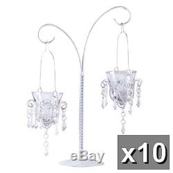 10 Hanging Mini Chandelier Votive Candle Holder Stand Wedding Centerpieces34693