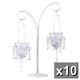 10 Hanging Mini Chandelier Votive Candle Holder Stand Wedding Centerpieces34693