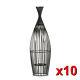 10 Large Wire Iron Vase & Glass Candle Holder Centerpieces 23 Tall New10015425