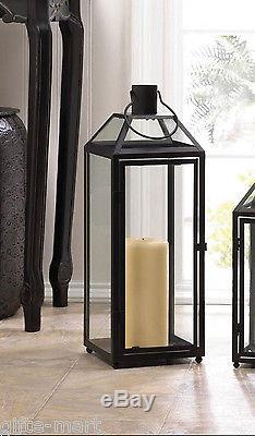 10 Large Black 21 Tall Malta Candle holder Lantern wedding table centerpiece