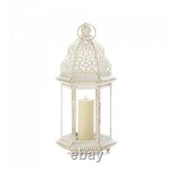 10 Large Distressed Lantern Moroccan Candleholder Wedding Centerpieces 16 Tall