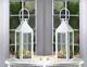 10 Lot Large 15 White Tall Candle Holder Lantern Lamp Wedding Table Centerpiece
