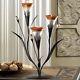 10 Pc Lot Tealight Candelabra Dawn Lily Glass Cups Candle Holder Accent 10015811