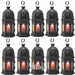 10 Rainbow Lamp Lantern Ornate Metalwork Candle Holder Wedding Centerpieces