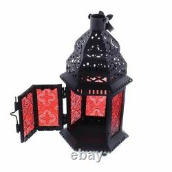 10 Red Moroccan 10 Tall Candle Holder Lantern Light Wedding Table Decoration