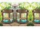 10 Rustic Country Wood Glass Mason Jar Candle Holder Lantern Wedding Vase Decor