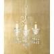 10 Shabby Ivory White Crystal Hanging Candle Holder Wedding Chandeliers New