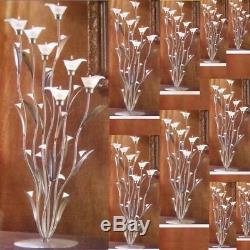 10 Silver Candelabra Extra Large White Candle Holder Tall Wedding Centerpieces