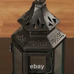 10 Small 8 Black Stagecoach Lantern Candle Holder Wedding Florist Centerpiece