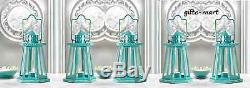 10 TEAL peacock blue LIGHTHOUSE candle holder lantern wedding table centerpiece