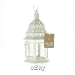 10 WHITE Shabby WEDDING Moroccan Table Decor CENTERPIECES CANDLE Holder Lanterns