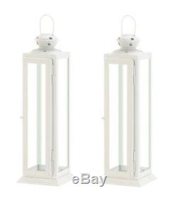 10 WHITE country western 12 Candle holder Lantern Lamp wedding table decoration