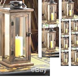 10 Wood Candle Lantern Large Candle Holder Wedding Centerpieces