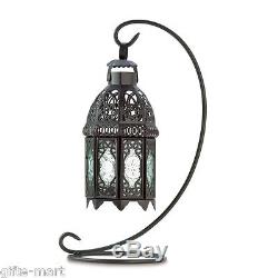 10 black Moroccan lace 13 Candle holder Lantern light wedding table centerpiece