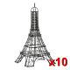 10 Bulk Chic Black French Paris Eiffel Tower Wedding Candle Holder New