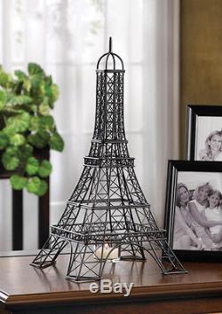 10 bulk chic Black French Paris Eiffel tower wedding Candle Holder NEW