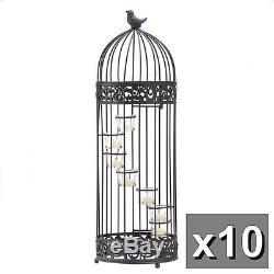 10 bulk lot Large tall chic Bird Cage shabby Candle Holder wedding centerpiece