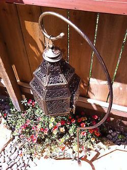 10 hanging Moroccan Lantern Candle holder wedding centerpiece floor stand hook L