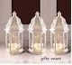 10 Large White Moroccan Shabby Candle Holder Lantern Wedding Table Centerpiece