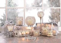 10 lot crystal clear PRISM chandelier 13 TALL candlestick wedding Candle holder