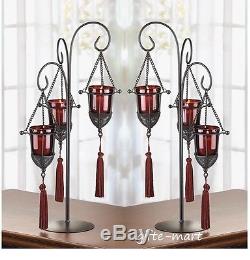 10 red black candelabra gothic throne candle holder wedding table centerpiece