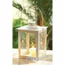 10 shabby White 8 Candle holder Lantern light wedding table centerpiece cheap