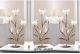 10 Silver Crystal Clear Flower 19 Candelabra Candle Holder Wedding Centerpiece