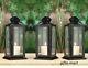 10 Small Black Country Western 8 Candle Holder Lantern Lamp Wedding Centerpiece