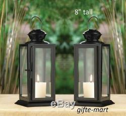 10 small BLACK country western 8 Candle holder Lantern lamp wedding centerpiece