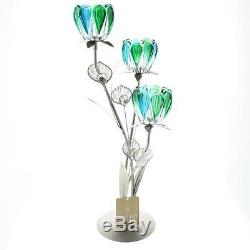 10 turquoise teal blue peacock 18 candelabra candle holder wedding centerpiece