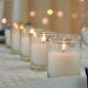 100 Glass Tealight Holder +10hr White Wax Votive Candle Wedding Table Decoration