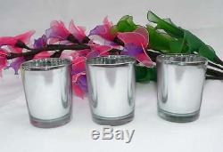 100 silver glass anniversary wedding decoration tealight candle holder BULK BUY