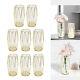 10pcs Crystal Glass Candle Holders For Table Centerpiece, Weddings, 11 X 5.3'