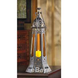 11 bulk large Tall Amber Moroccan Candle holder Lantern lamp wedding NEW