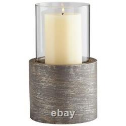 12.25 Inch Small Valerian Candleholder Graphite Finish Candle Holders
