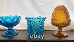 12 Antique/Vintage Glass Bowls & Fairy Lights, 34 Candle Holders, Wedding Decor