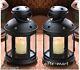12 Black Candle Holder Lantern Light Outdoor Terrace Wedding Table Centerpiece