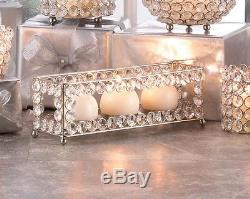 12 Crystal PRISM gem GLASS diamond LONG Candle holder Wedding table centerpiece