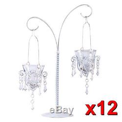 12 Hanging Chandelier Votive Candle Holder Stand Wedding Centerpieces New34693