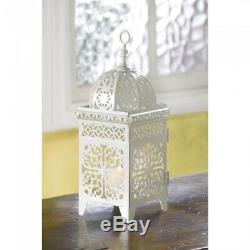 12 Lot White Moroccan Marrakech Lantern Candle Holder Wedding Centerpieces